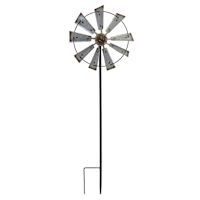 Windmill Wheel Metal Yard Pick, 41"