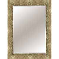 Mosaic Soft Pewter Rectangle Wall Mirror, 32x44
