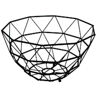 Matte Black Wire Fruit Basket