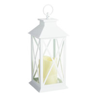 White LED X-Frame Lantern, 11"