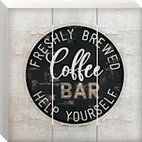 12X12 Coffee Bar Wood Art