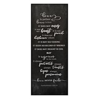 Love Sentiment Canvas Wall Art, 10x24