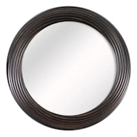Bronze Vine Round Wall Mirror, 30"