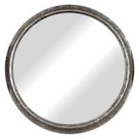 30X30 Aged Zinc Circular Mirror