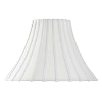 White Round Bell Large Table Lamp Shade, 17x7x12