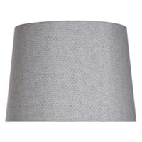 Dark Grey Drum Tweed Medium Table Lamp Shade, 14x12x10
