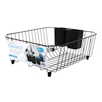 Black Metal Wire Dish Rack