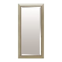 Rectangle Solid Wood Beaded Champagne Leaner Mirror, 32x68