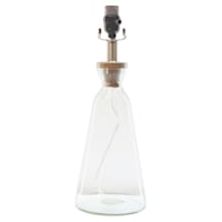 Clear Glass Accent Lamp Base, 18"