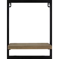 8X15 Metal/Wood Ledge Shelf
