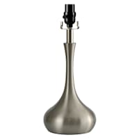 Brushed Steel Metal Accent Lamp, 17"