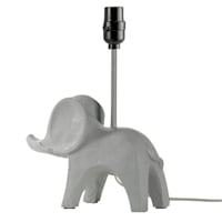 Tiny Dreamers Grey Elephant Accent Lamp Base, 14"