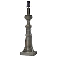 Fells Point Grey Medium Table Lamp Base, 19"