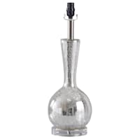 Providence Silver Glass Table Lamp, 20"