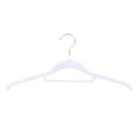 10-Piece Velvet Shirt Hangers, Pearl White