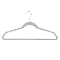 10-Piece Velvet Suit Hangers, Grey