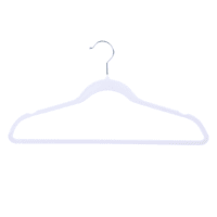 10-Piece Velvet Suit Hangers, Pearl White