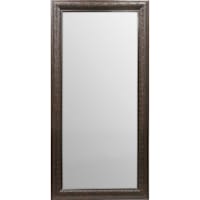 Anne Antique Silver Leaner Mirror, 17x53