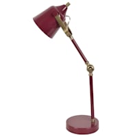 Brown Metal Task Lamp, 19"