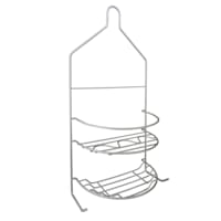 Silver Metal Shower Caddy, 18.3"
