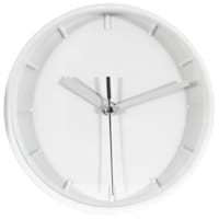 White Mini Round Wall Clock, 6"