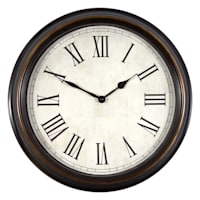 Classic Roman Numeral Round Wall Clock, 18"