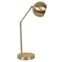 Gold Metal Adjustable Task Lamp, 15"