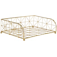 Keira Harvest Gold Wire File Tray