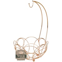 Copper Circle Fruit Basket with Banana Hanger