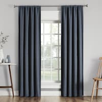 Sun Zero Soraya Navy Thermal Lining Blackout Curtain Panel, 84"