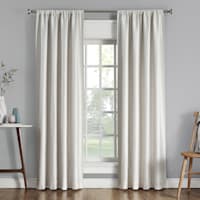 Sun Zero Pearl Thermal Lined Blackout Curtain Panel, 84"