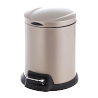 Champagne Stainless Steel Pedal Trash Can, 5l