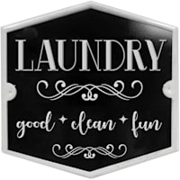 12X12 Laundry Metal Wall Sign
