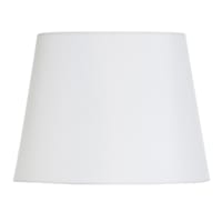 White Oval Tapered Small Table Lamp Shade, 12x9x9