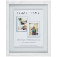 Whitewash Linear Profile Floating Wall Frame, 11x14