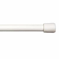 7/16" White Spring Curtain Rod, 18-28"