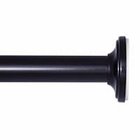 Sunzero 5/8" Black Tension Curtain Rod, 26-60"