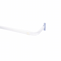 White Heavy Duty Curtain Rod, 28-48"