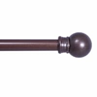 Fiona 7/16" Chocolate Brown Curtain Rod, 48-84"