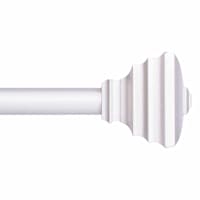 Jayden 3/4" Brushed Nickel Decorative Fast Fit Curtain Rod, 42-120"