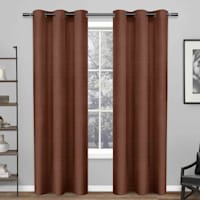 Spice Raw Silk Light Filtering Grommet 84in.