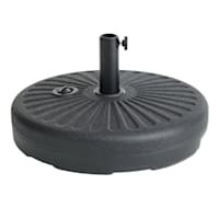 Black Round Patio Umbrella Base, 60lb