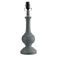 Blue Distressed Medium Table Lamp Base, 17"