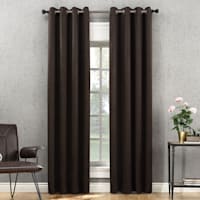 Found & Fable Huntington Chocolate Room Darkening Grommet Curtain Panel, 84"