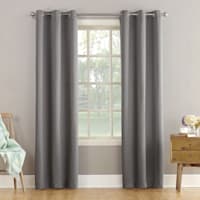 Talita Grey Room Darkening Grommet Curtain Panel, 63"