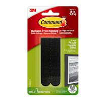 Command Large Black Picture Hanging Strips, 4-Sets of Strips/Pack