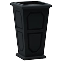 Japi All Weather Proof Black Versailles Square Outdoor Planter, Large