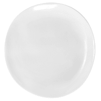 White Asymmetrical Salad Plate, 8"