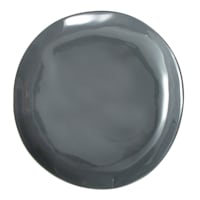 Grey Asymmetrical Salad Plate, 8"