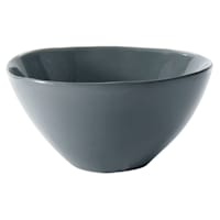 Grey Asymmetrical Cereal Bowl, 6"
